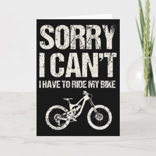Tarjeta Aventuras de Descenso en Bicicleta de Montaña