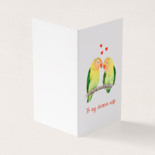 Tarjeta Aves amorosas