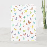 Aves con actitudes en blanco