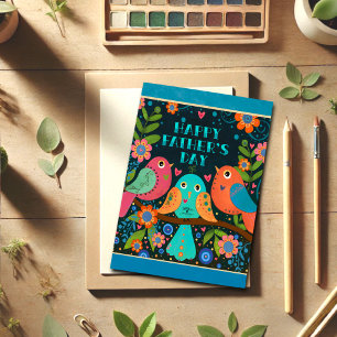 Tarjeta Aves cortas Inespiritualidad del Día del Padre
