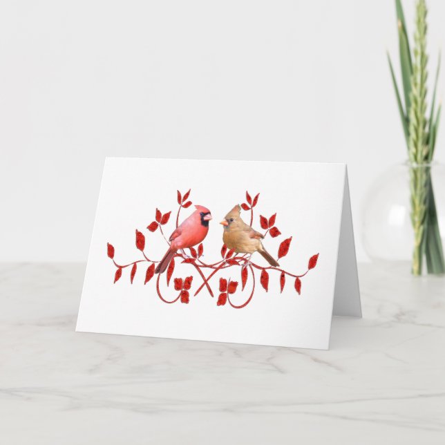 Tarjeta Aves de amor (Anverso)