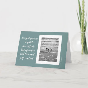 Tarjeta Aves de la orilla, versículo de la escritura de Ti