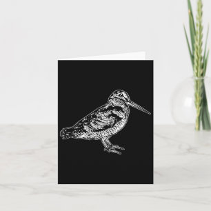 Tarjeta Aves de Madera Estadounidense Observando Caza Aves