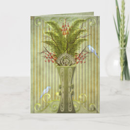 Tarjeta Aves de una pluma (tarjeta en blanco)