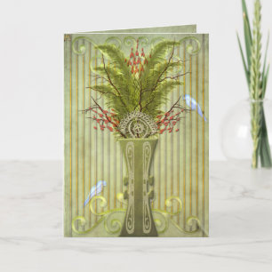 Tarjeta Aves de una pluma (tarjeta en blanco)