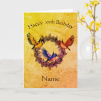 Aves En La Guerra Cumpleaños Personalizada