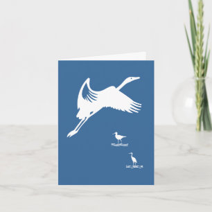 Tarjeta - Aves en vuelo