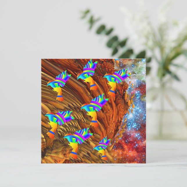 Tarjeta Aves Estelares (Anverso de pie)