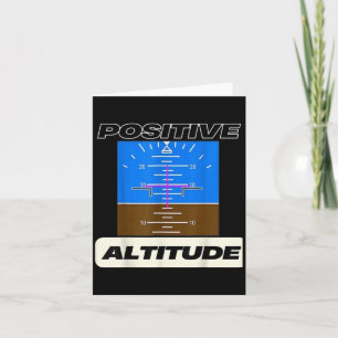 Tarjeta Aviación de pilotos divertidos de altitud positiva