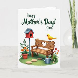 Tarjeta Aviar del Día de las Madres Soleado