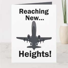 Tarjeta Avión alcanzando nuevas alturas cita inspiradora