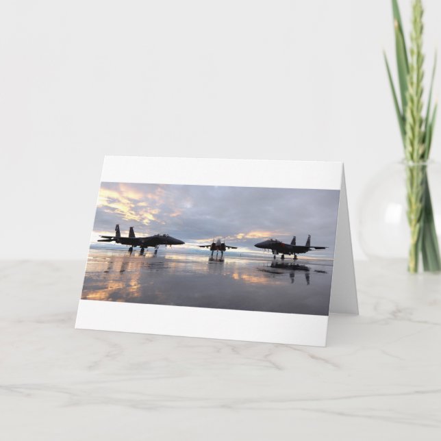 Tarjeta Avión de combate de F-15 Eagle (Anverso)