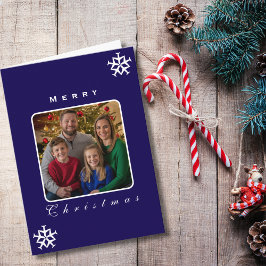 Tarjeta Avión de navidades con copo de nieve Foto divertid