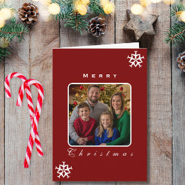 Tarjeta Avión de navidades con copo de nieve Foto divertid