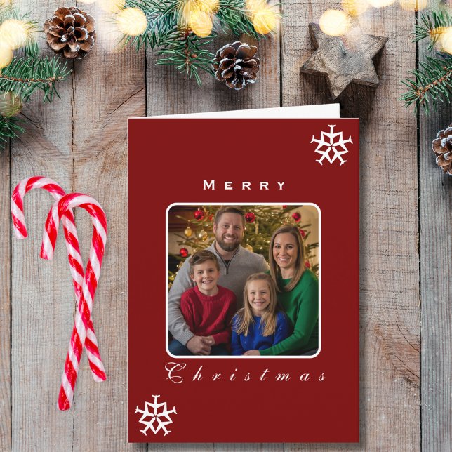 Tarjeta Avión de navidades con copo de nieve Foto divertid (Subido por el creador)