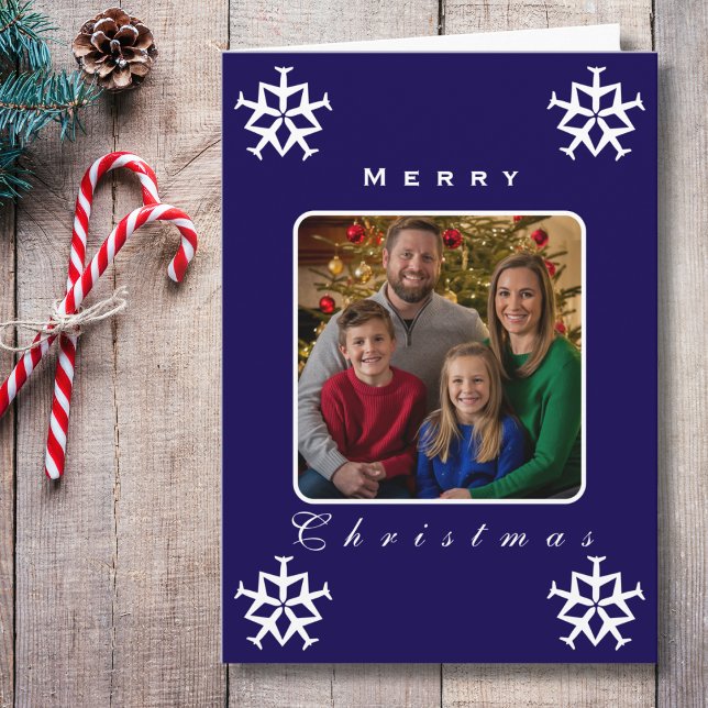 Tarjeta Avión de navidades con copo de nieve Foto divertid (Subido por el creador)