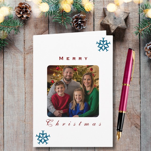 Tarjeta Avión de navidades con copo de nieve Foto divertid (Subido por el creador)