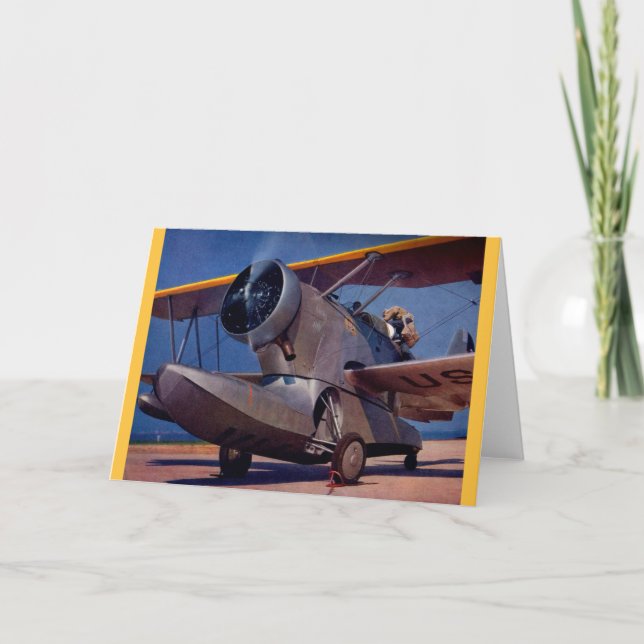 Tarjeta Avión F-2 Grumman de 1939 (Anverso)