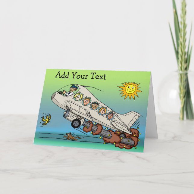 Tarjeta Avión personalizado (Anverso)