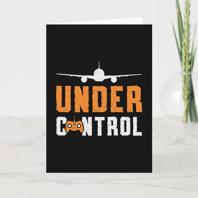 Tarjeta Avión RC bajo control Avión piloto RC Planes (Anverso)