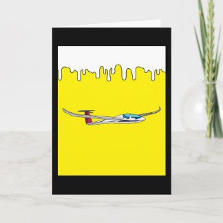 Tarjeta Avión Retro Glider