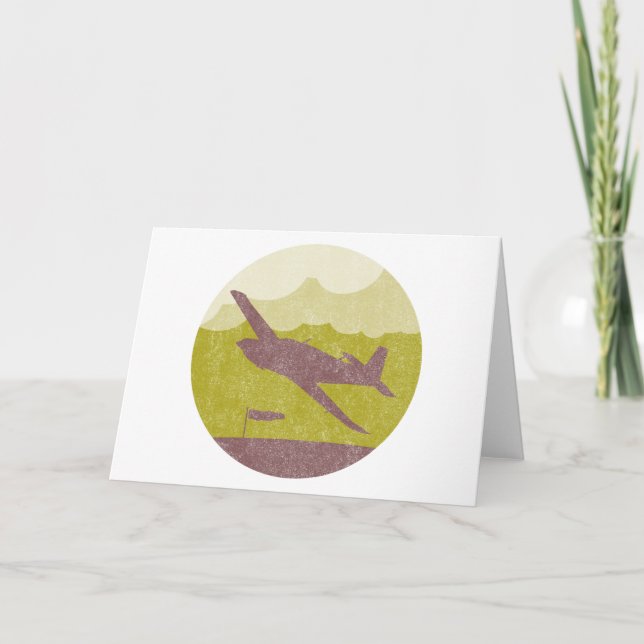 Tarjeta Avión Vintage (Anverso)