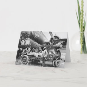 Tarjeta Avión y tripulación de la Segunda Guerra Mundial: 