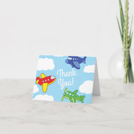 Tarjeta Aviones Jets Cute Kids Gracias
