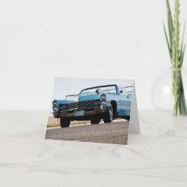 Tarjeta Aviso de coche americano convertible