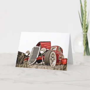 Tarjeta Aviso de cumpleaños de los coleccionistas de coche