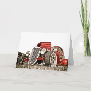 Tarjeta Aviso de cumpleaños de los coleccionistas de coche