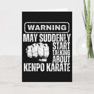 Tarjeta Aviso Puede De Repente Empezar A Hablar De Kenpo K