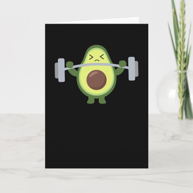 Tarjeta Avocado Fitness Huntel Funny Avocados (Anverso)