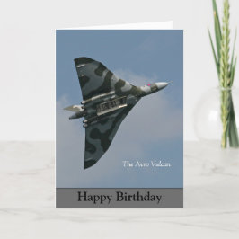 Tarjeta Avro Vulcan Happy Birday