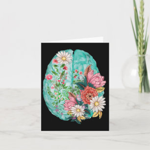 Tarjeta Awaren de Salud Mental del Cerebro Humano Anatómic