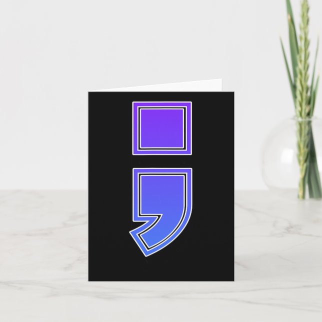 Tarjeta ; Awaren por la prevención del suicidio de Semicol (Anverso)