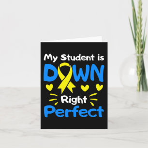 Tarjeta Awaren por síndrome de Down perfecta