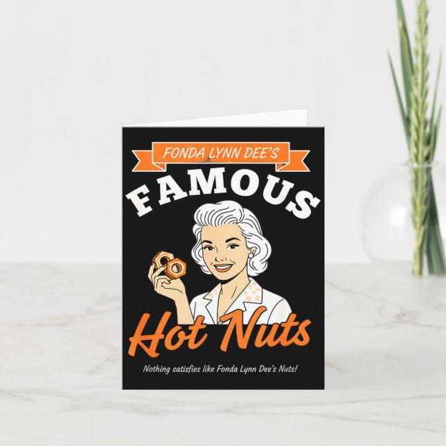 Tarjeta Awareness Fonda Lynn Dee's Famous Hot Nuts Retro A (Anverso)