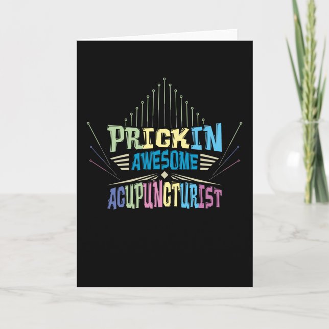 Tarjeta Awesome Acupuncturist (Anverso)