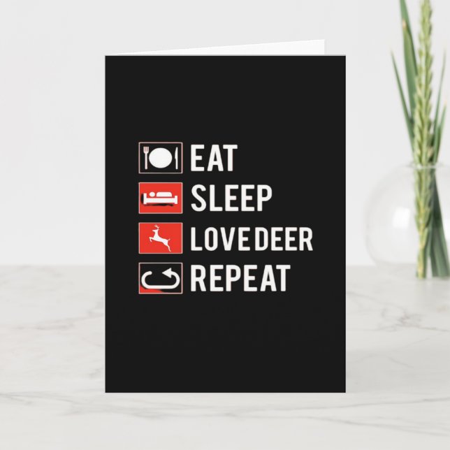 Tarjeta Awesome Deer Lover Creative MoFolded Greeting Card (Anverso)