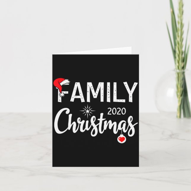 Tarjeta Awesome Family Christmas 2020  (Anverso)