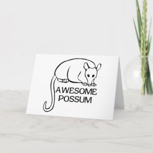 Tarjeta Awesome Possum