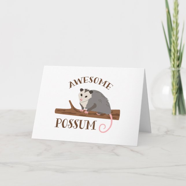 Tarjeta Awesome Possum (Anverso)