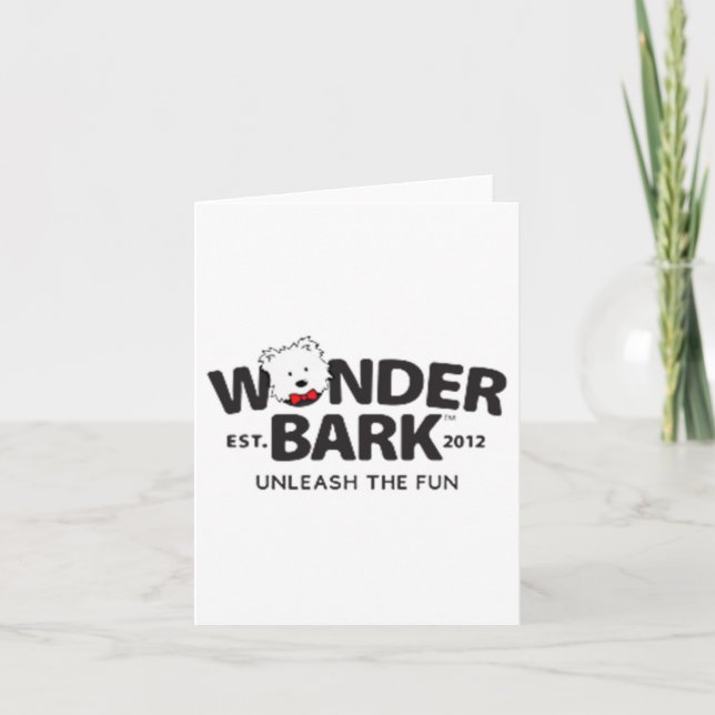 Tarjeta Awesome Wonder Bark Attire (Anverso)