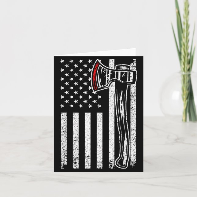 Tarjeta Axe Throwing Novelty For Men Women Ax Thrower Axe  (Anverso)