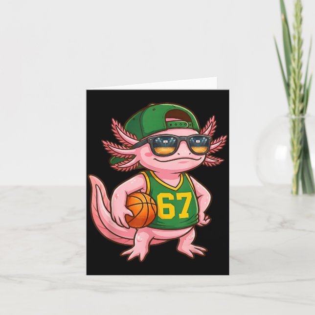 Tarjeta Axolotl Basketball 67 Gen Alpha Slang Srts Men Boy (Anverso)