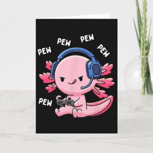 Tarjeta Axolotl Gaming Niños Niñas Anime Juego De Video Pe