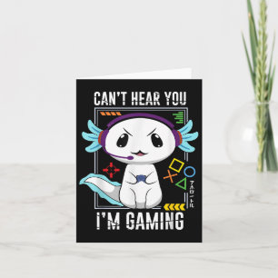 Tarjeta Axolotl Gaming Salamander Como Gamer