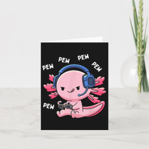 Tarjeta Axolotl Juegos Niños Chicas Anime Videojuego Pe