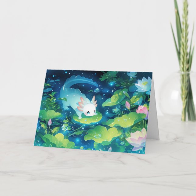 Tarjeta Axolotl Pond Haven (Anverso)